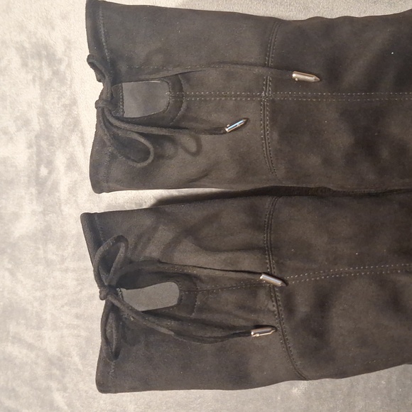 Marc Fisher LTD  Octavie Over-The-Knee Faux Suede Boot Black - Picture 4 of 12